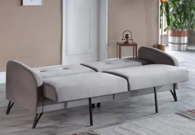 Juniper (Right) 3 Seat Sleeper (Vika Grey) - Ferro Furniture