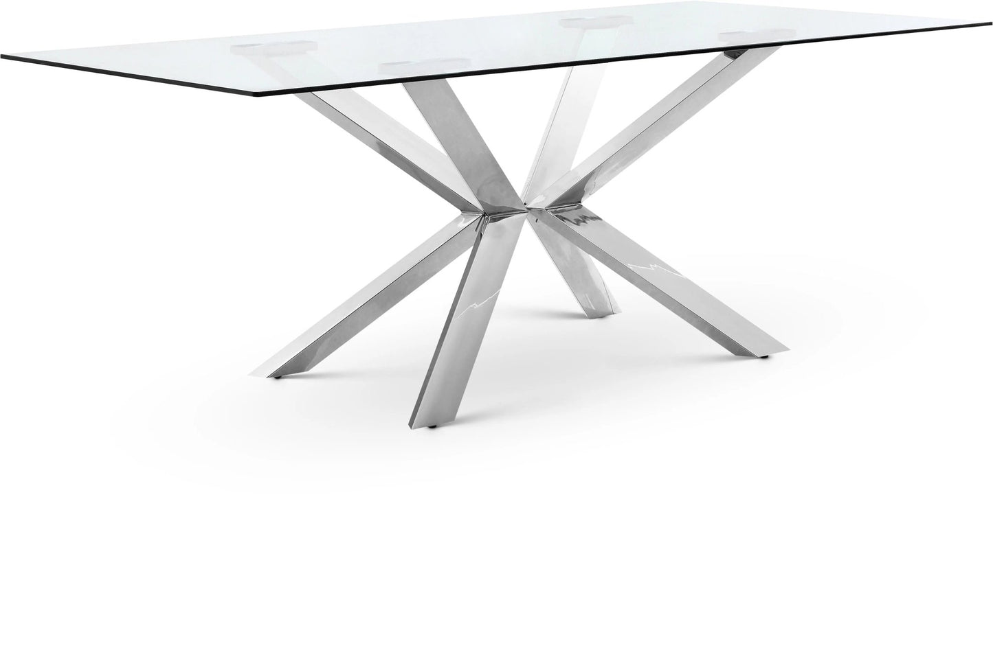 Juno - Dining Table - Pearl Silver - Glass - Ferro Furniture