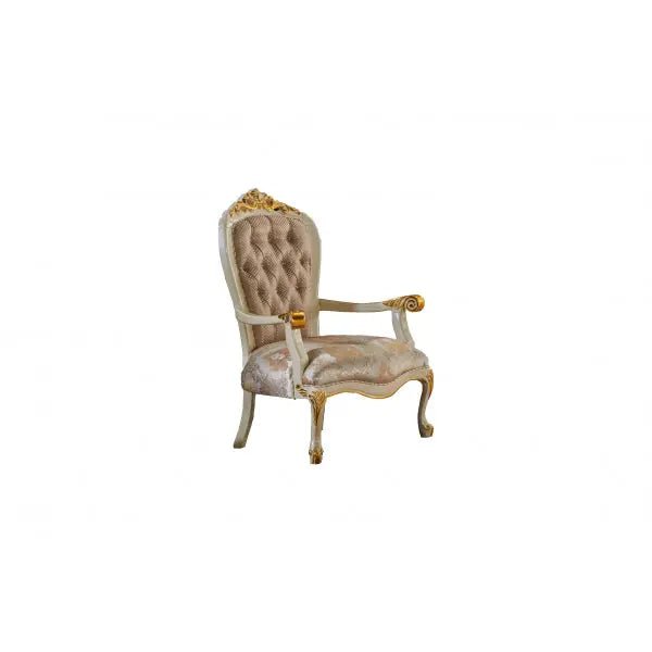 Kardelen Traditional Chair Cream - Ferro Furniture
