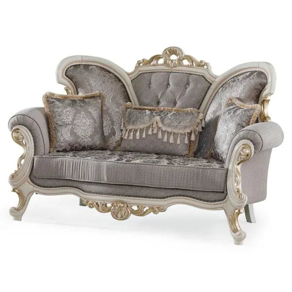 Kelebek Traditional Livingroom Loveseat Vizon - Ferro Furniture
