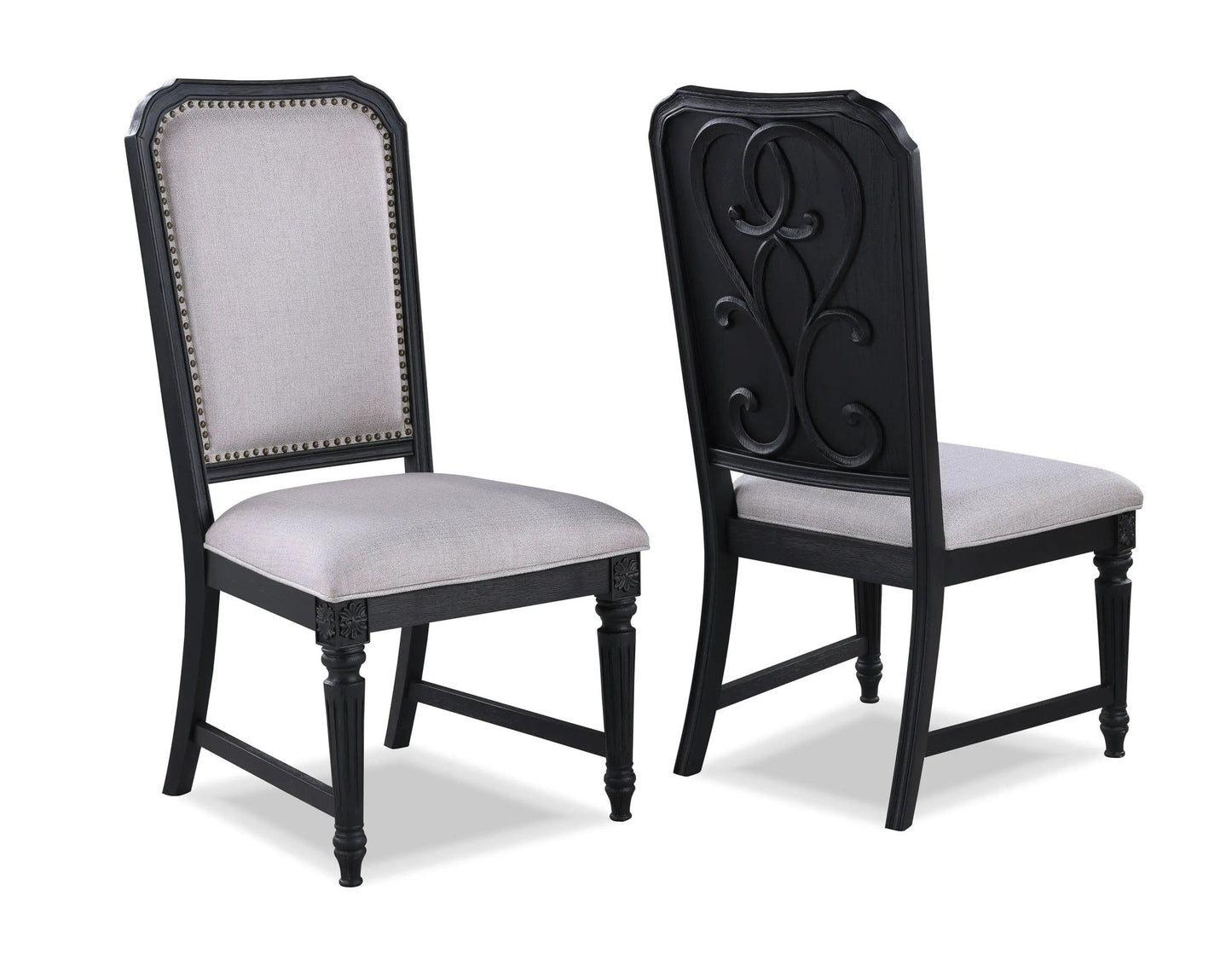 Kingsbury - Side Chair (Set of 2) - Gray - Ferro Furniture