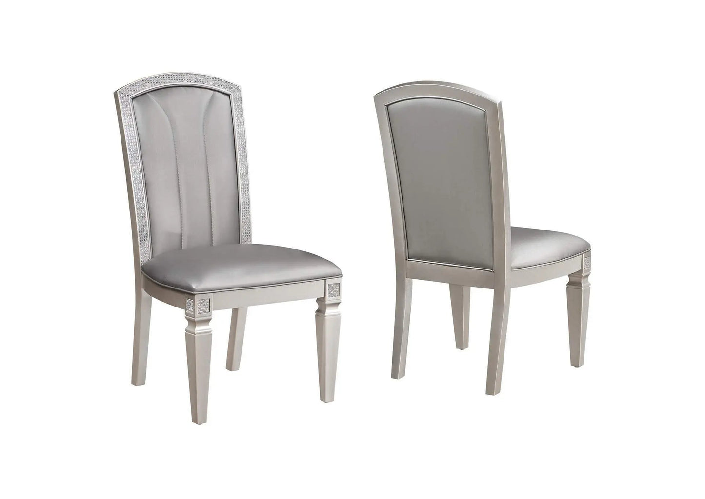 Klina - Side Chair (Set of 2) - Silver - Ferro Furniture