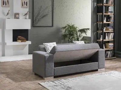 Kobe Love Seat (Diego Gray) 2 Pieces - Ferro Furniture