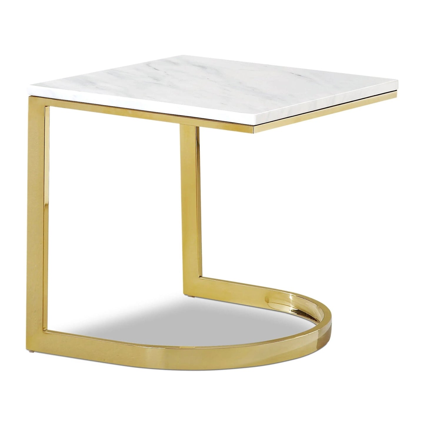 London - End Table - Gold - Ferro Furniture