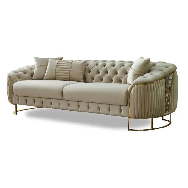 Lucas Stationary Sofa Cream - Ferro Furniture