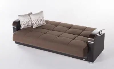 Luna 3 Seat Sleeper (Naomi Brown) 1 Piece - Ferro Furniture