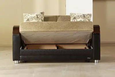 Luna Love Seat (Fulya Brown) 2 Pieces - Ferro Furniture