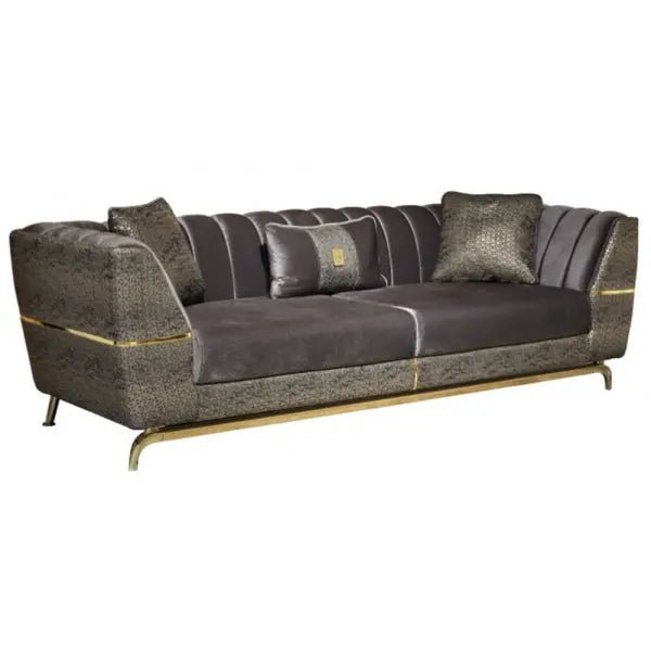 Madrid Stationary Livingroom Sofa Grey - Ferro Furniture
