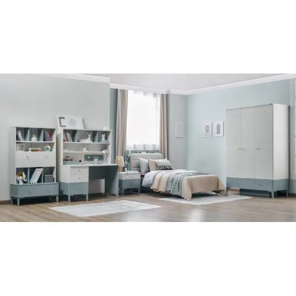 Marin Kids Room Set (Twin Bed & Study Desk & Nightstand) - Ferro Furniture