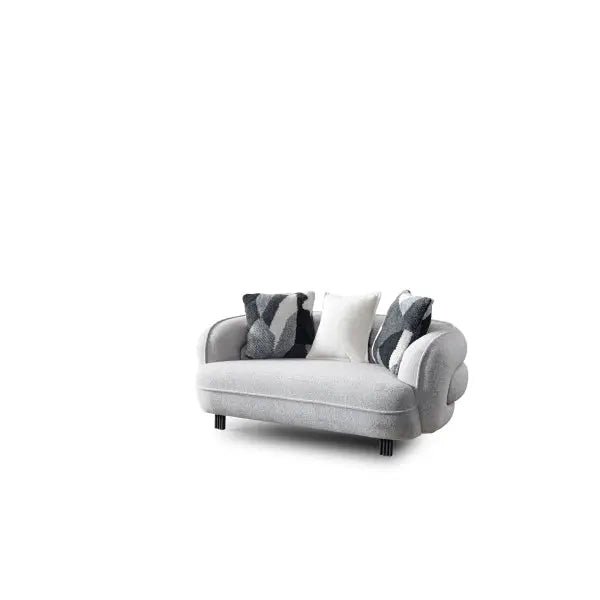 Marsilya Stationary Livingroom Loveseat Grey - Ferro Furniture