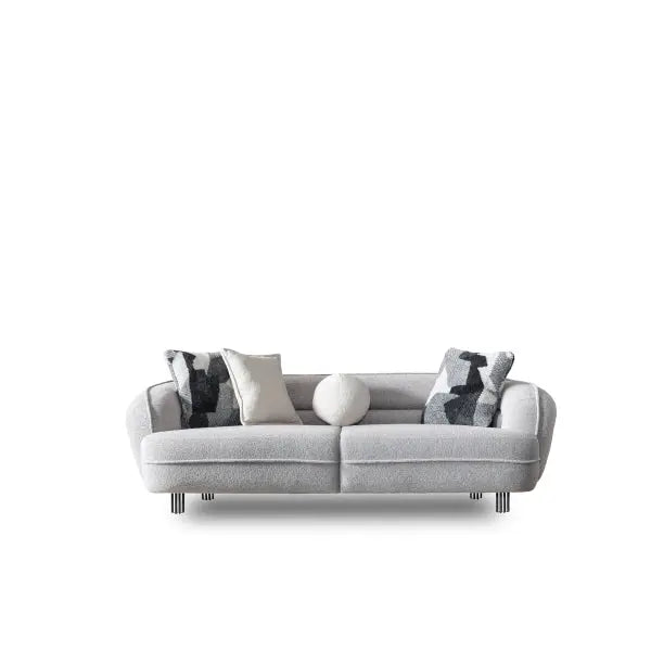 Marsilya Stationary Livingroom Sofa Grey - Ferro Furniture