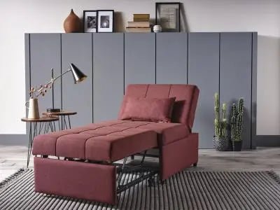 Mello Pull Out Chair In a Box (Corvet Burgundy) - Ferro Furniture