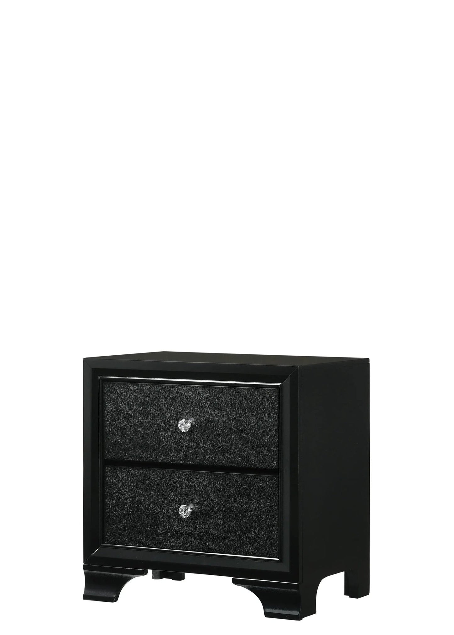 Micah - Nightstand - Black - Ferro Furniture