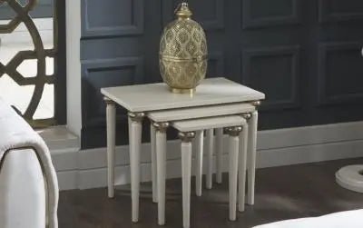 Mistral Nesting Table (Opak White) 1 Piece - Ferro Furniture
