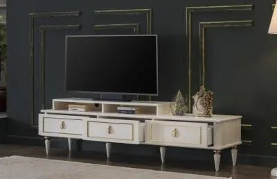 Mistral TV Stand (Opak White) 5 Pieces - Ferro Furniture