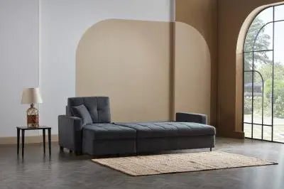 Mocca Sectional (Dupont Anthracite) 3 Pieces - Ferro Furniture