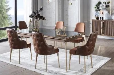 Montego buffet (Montego Walnut/CAR MRB) 6 pieces - Ferro Furniture