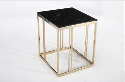Montego Side Table (CRL MLB/Gold) 1 Piece - Ferro Furniture