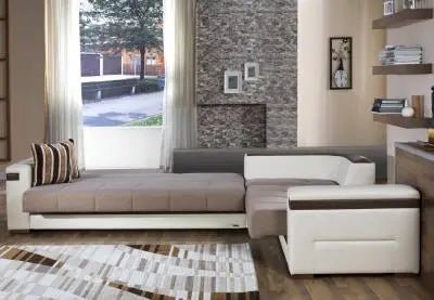 Moon Sectional (Platin Mustard) 4 Pieces - Ferro Furniture
