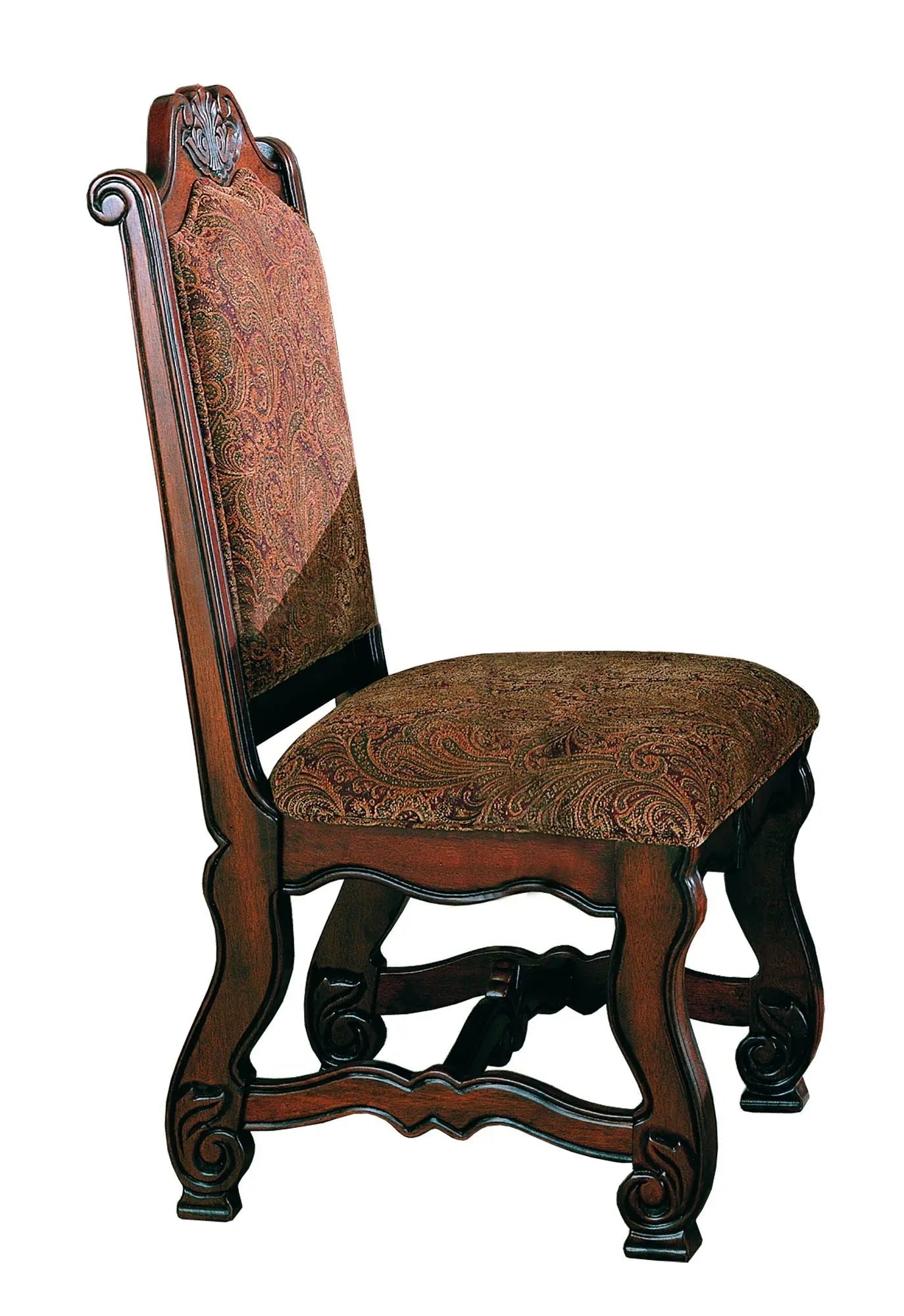 Neo Renaissance - Side Chair (Set of 2) - Dark Red - Ferro Furniture