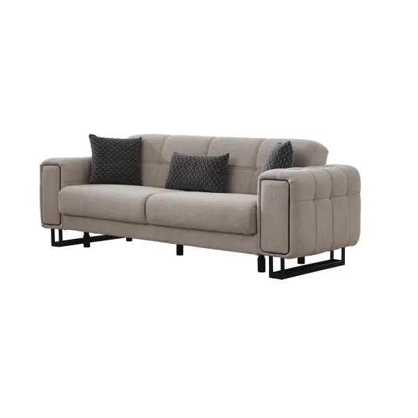 Nero Convertible Livingroom Sofa Light Grey - Ferro Furniture