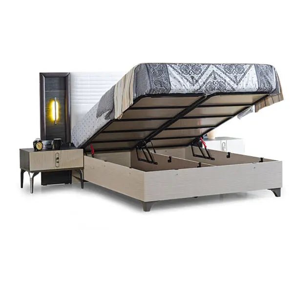 Nero King Storage Bed With Headboard - Ferro Furniture