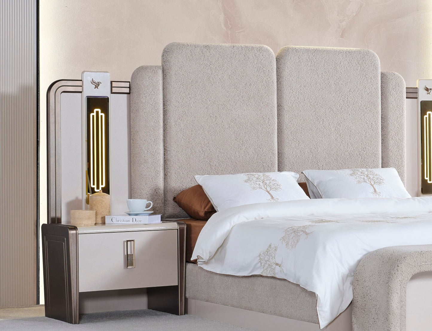 Nirvana Storage Bed With Headboard - Ferro Furniture