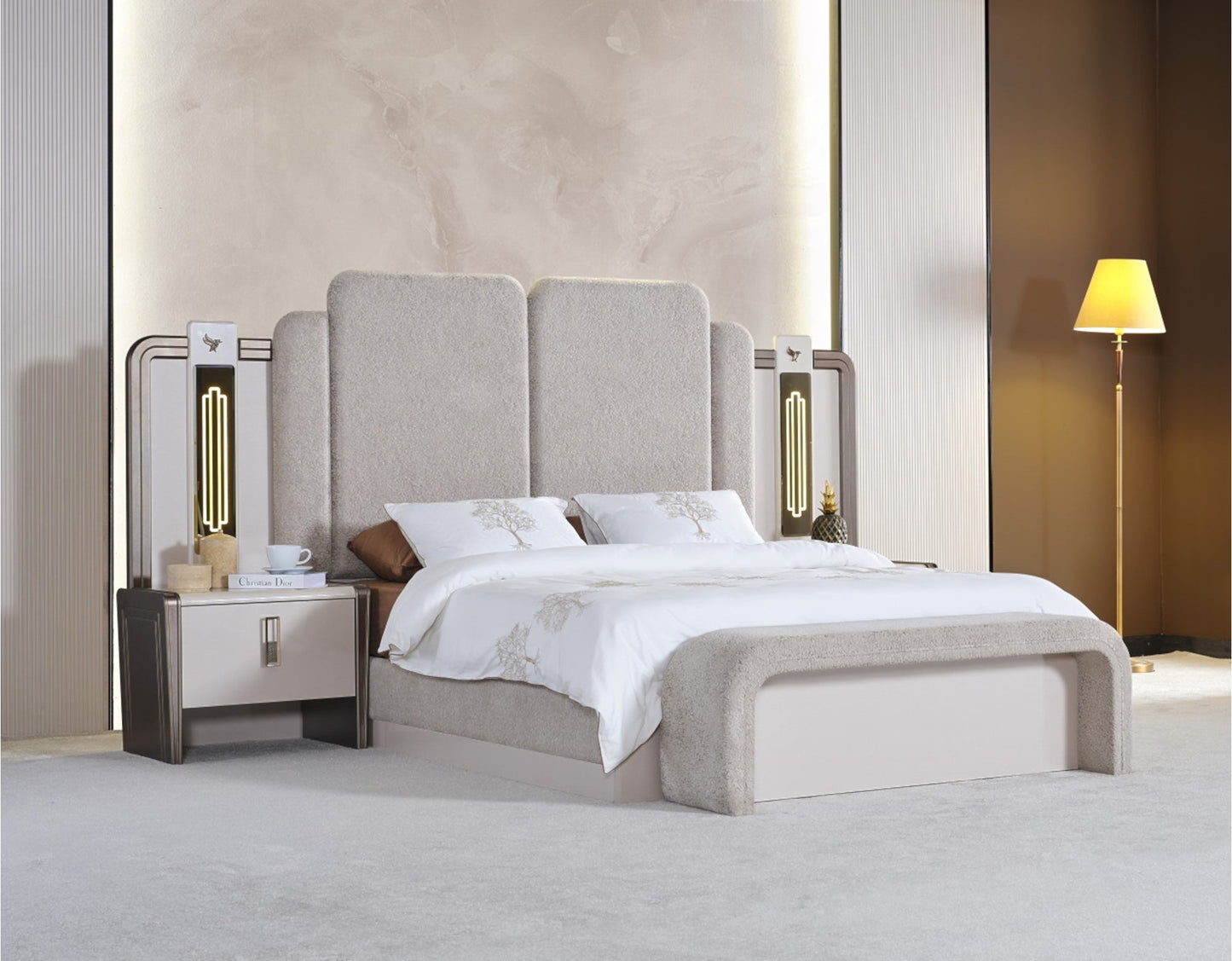 Nirvana Storage Bed With Headboard - Ferro Furniture