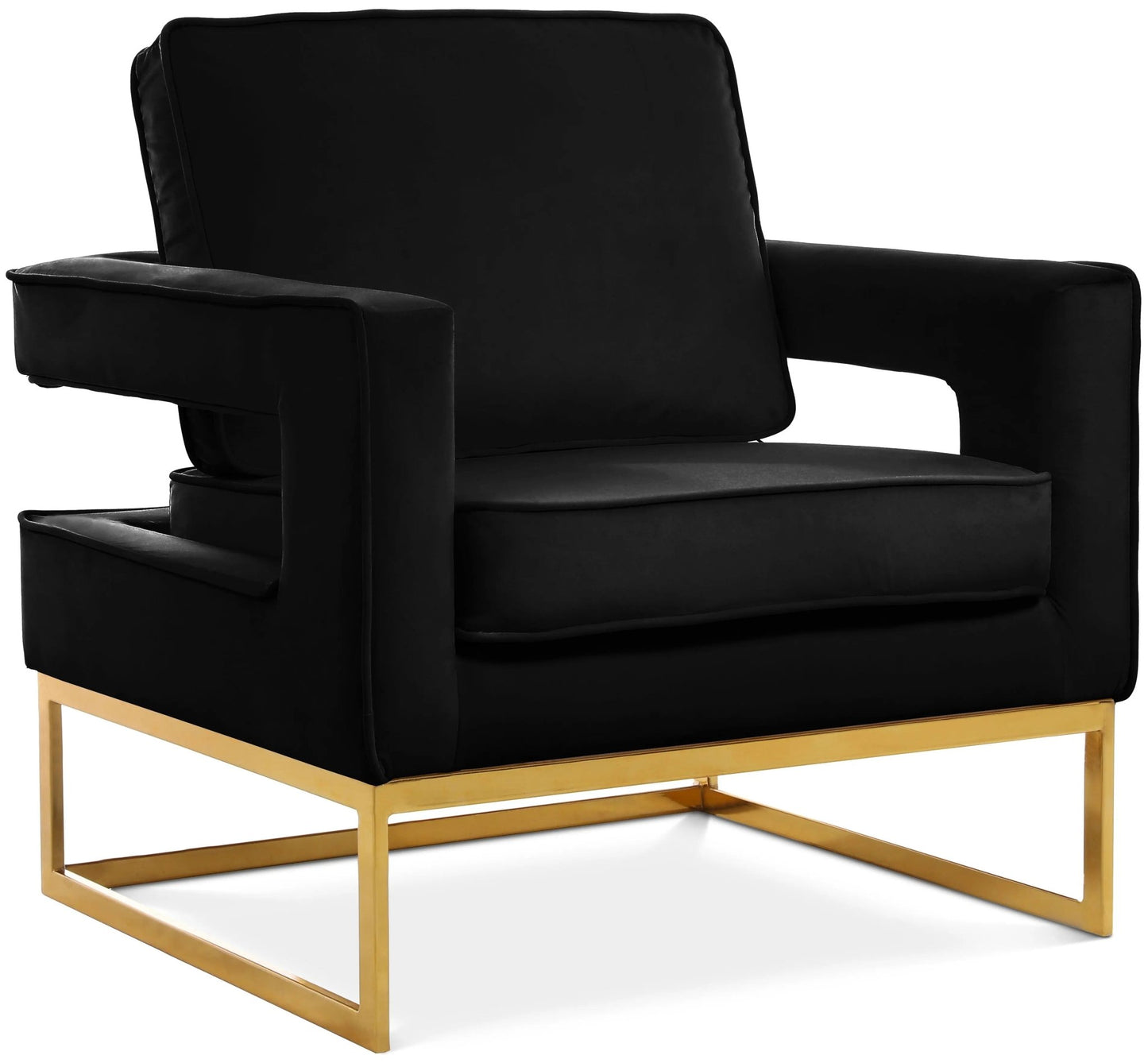Noah - Accent Chair with Gold Legs - Ferro Furniture