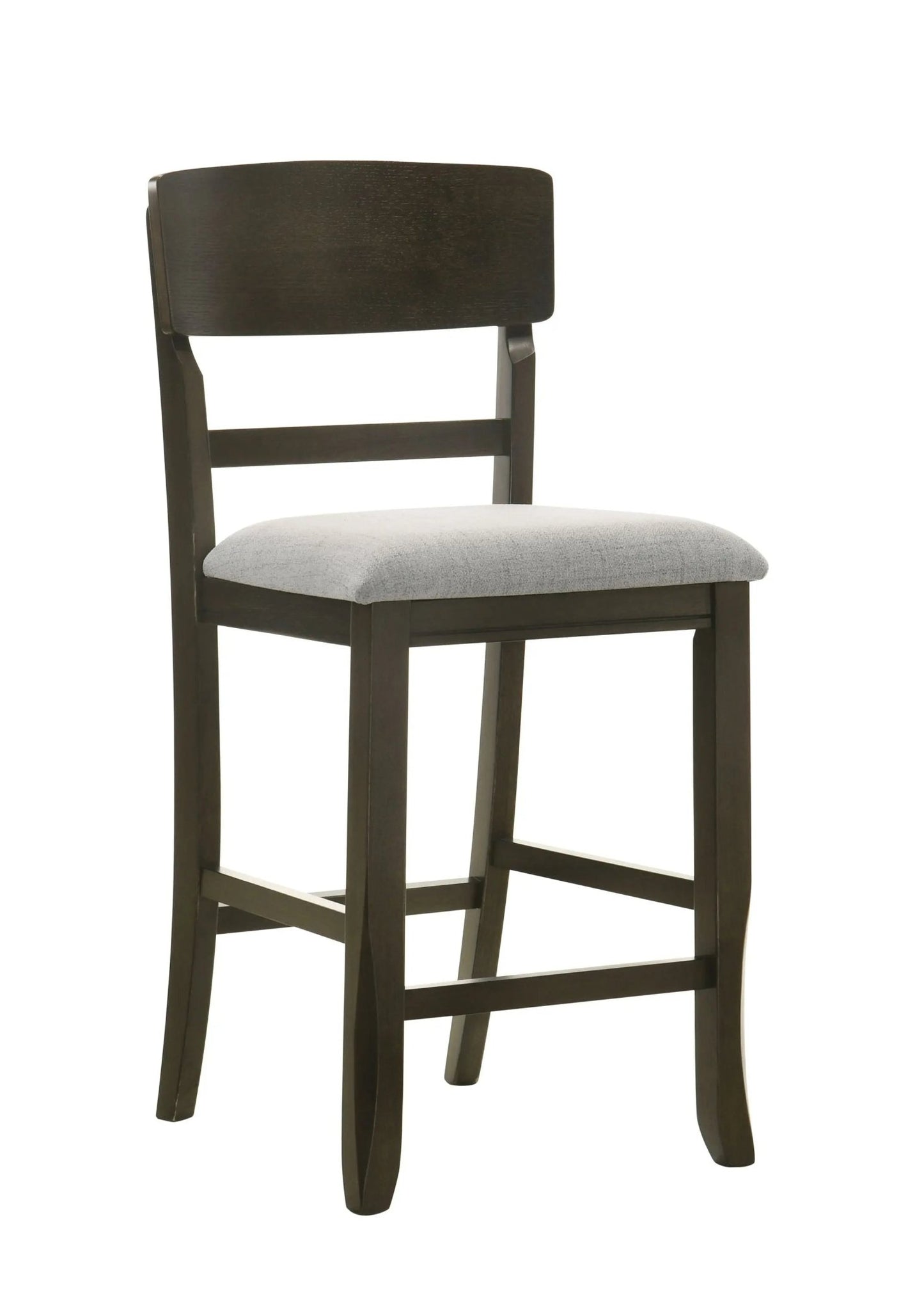 Oakly - Counter Height Chair (Set of 2) - Pearl Silver & Charcoal - Ferro Furniture