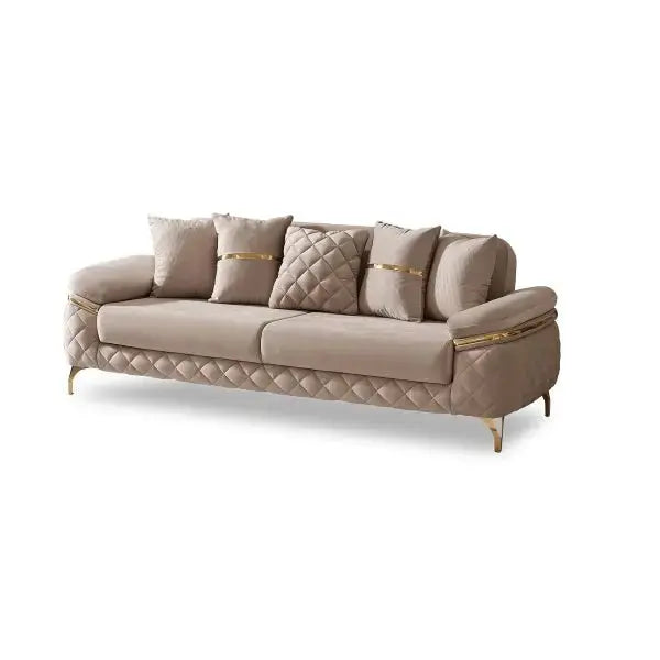 Orlando Convertible Sofa Beige - Ferro Furniture