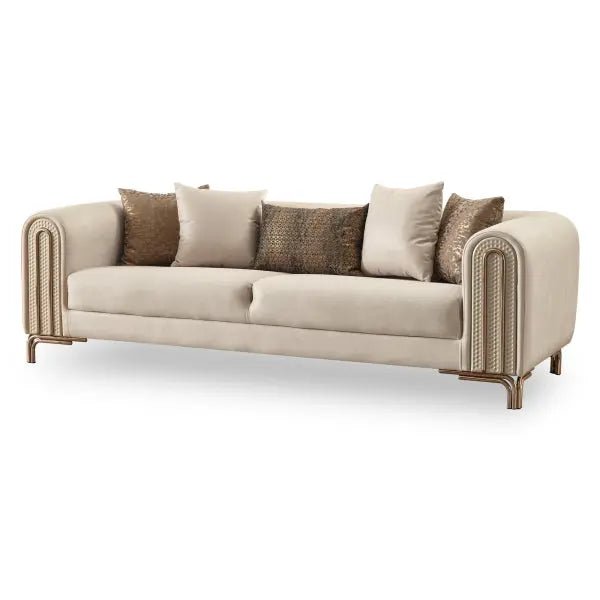 Paris Stationary Sofa Cream - Ferro Furniture