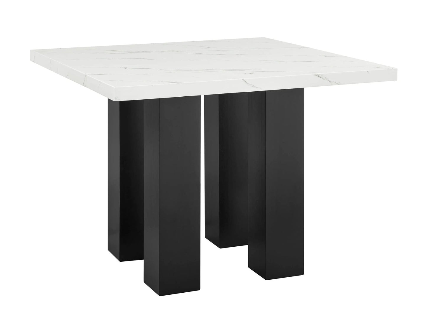 Parkside - Counter Height Table - White / Black - Ferro Furniture