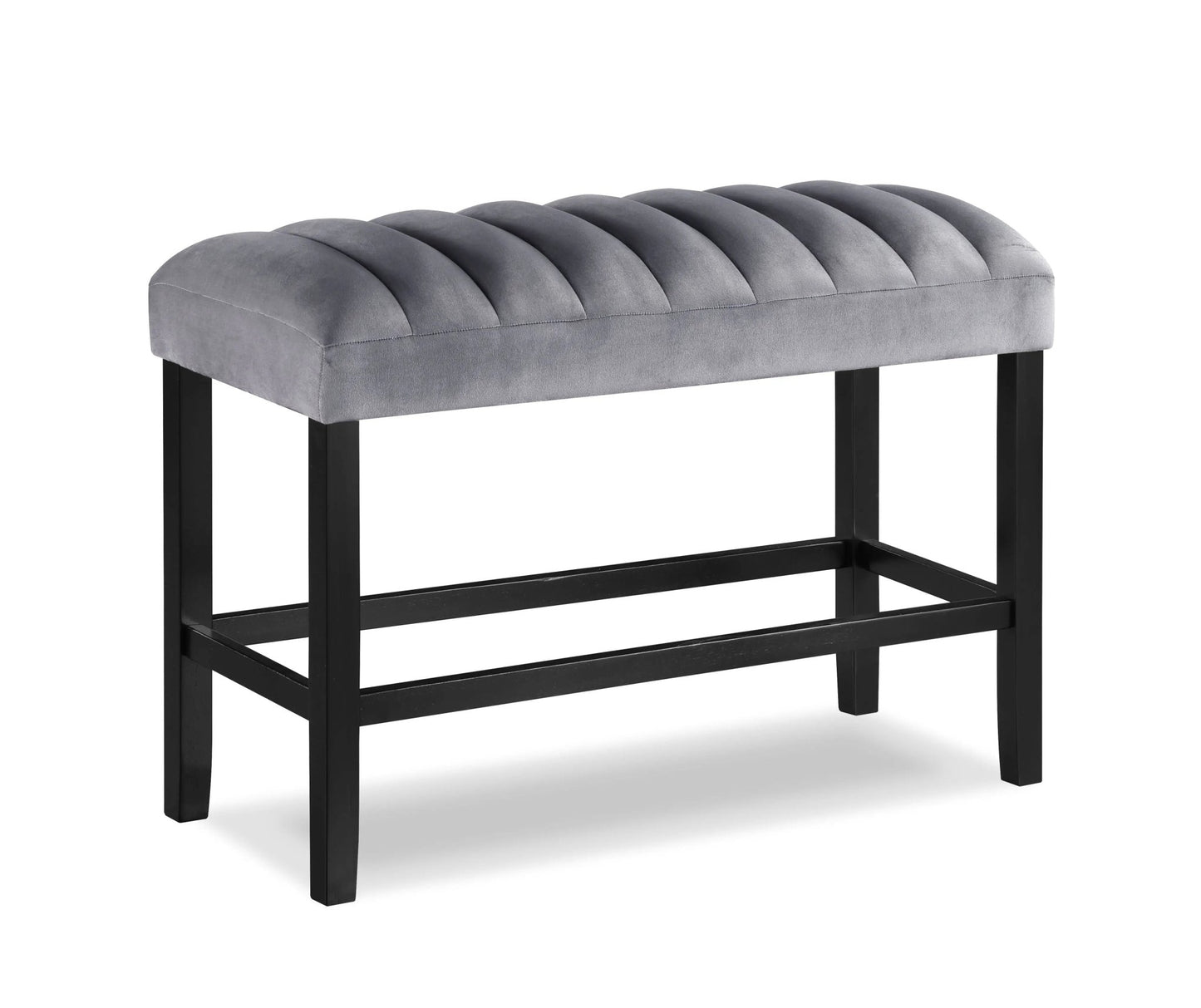 Pascal - Dining High Bench - Gray - Ferro Furniture