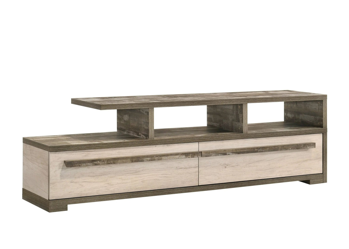 Patterson - TV Stand - Weathered White - Ferro Furniture
