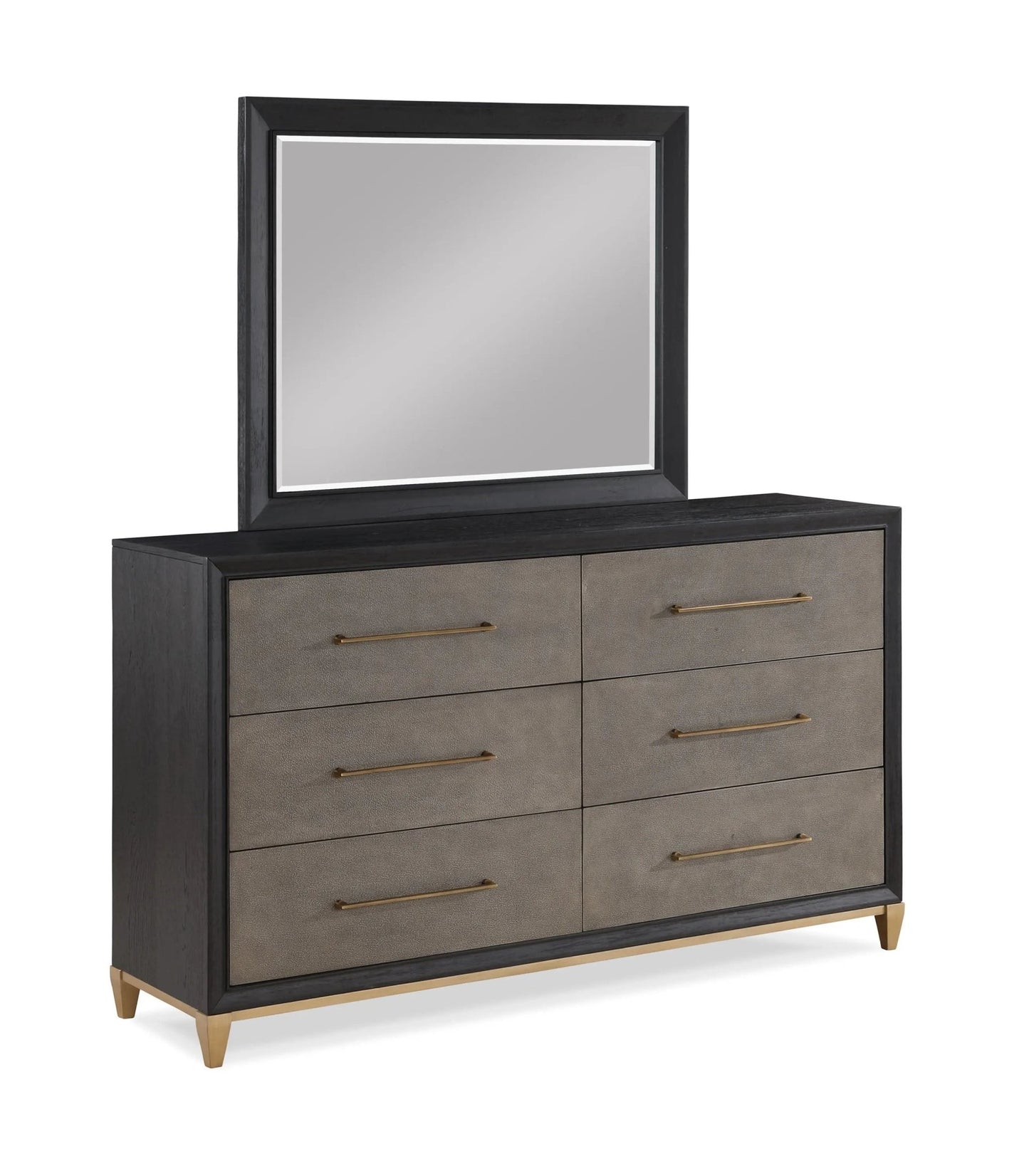 Payson - Dresser & Mirror - Black - Ferro Furniture