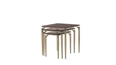 Plaza Nesting Table (Walnut) - Ferro Furniture