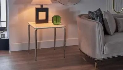 Plaza Side Table (Ivory) - Ferro Furniture