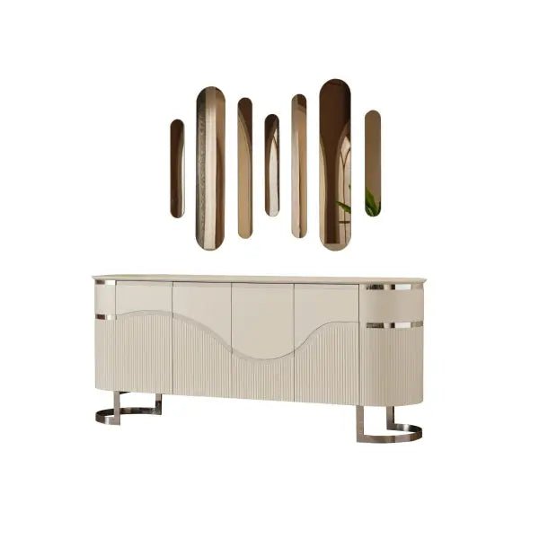Prag Consol With Mirror - Ferro Furniture