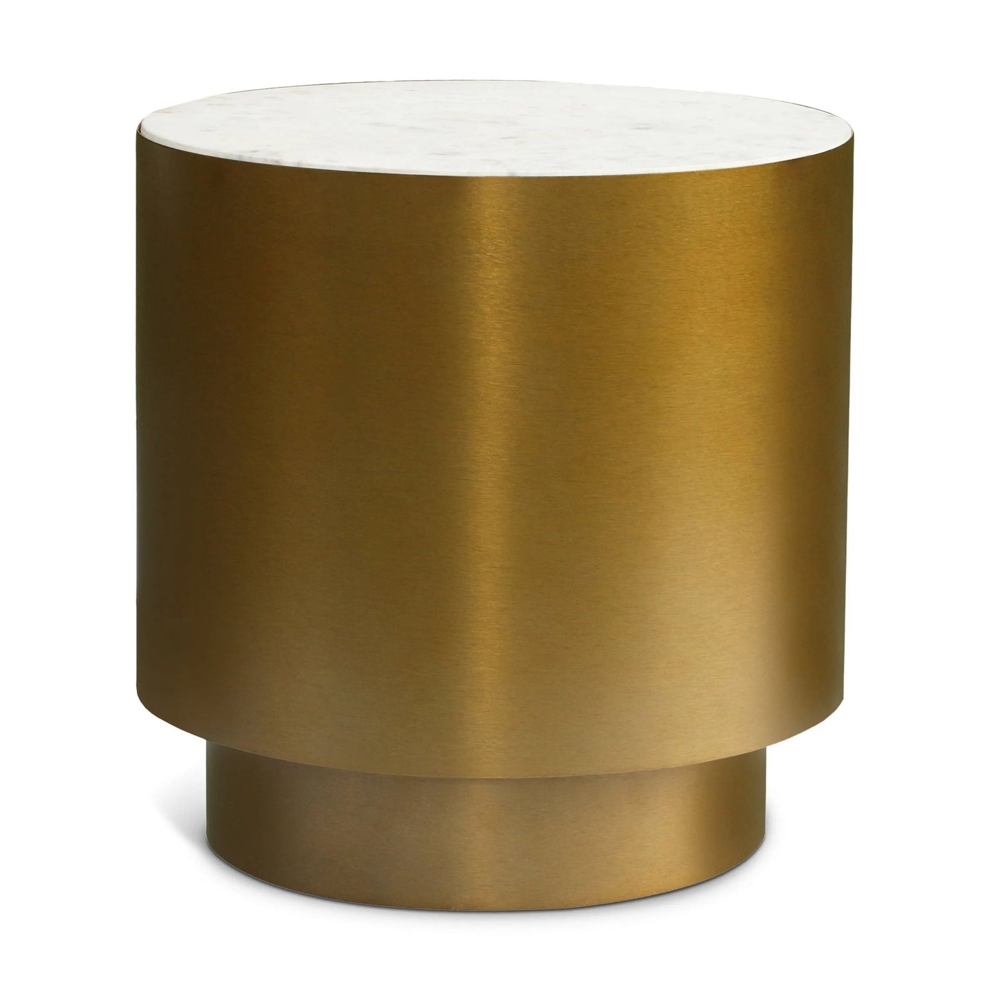 Presley - End Table - Gold - Metal - Ferro Furniture
