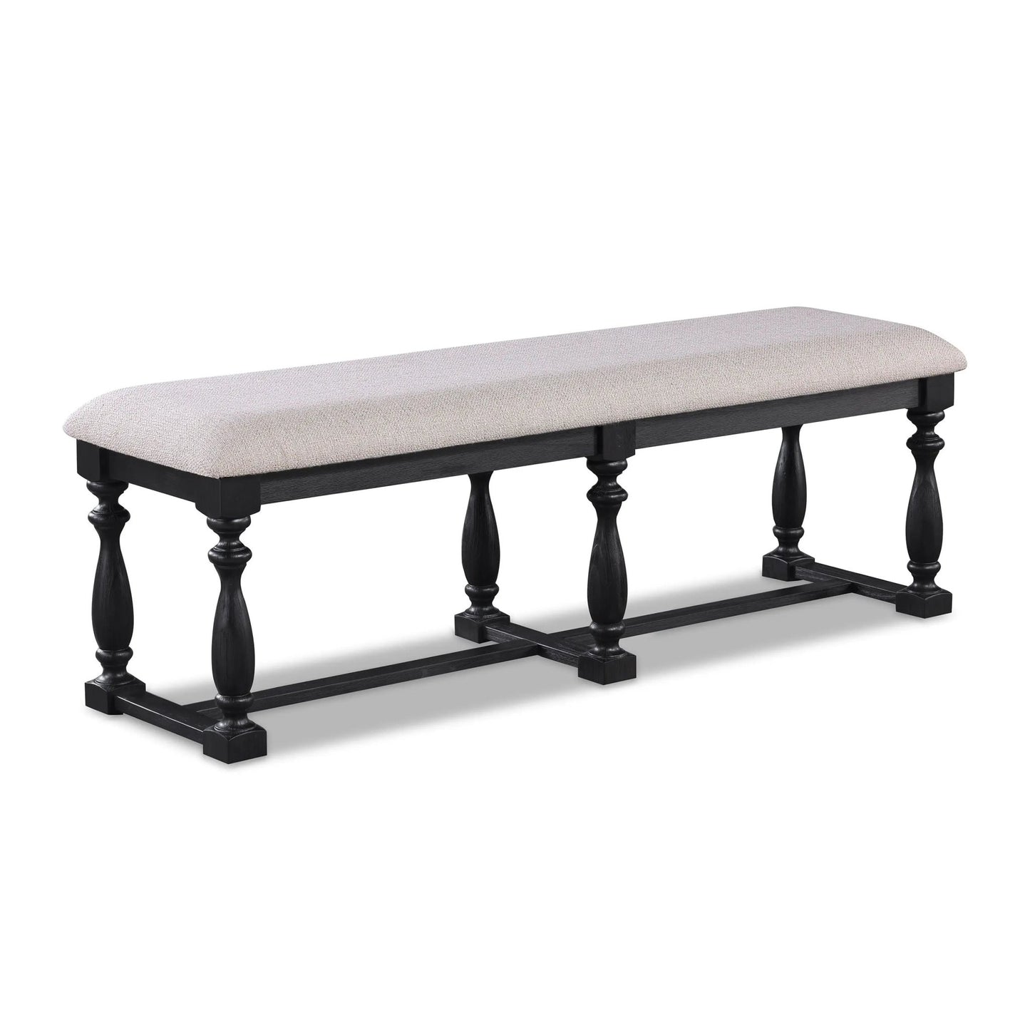 Regent - Bench - Charcoal Black - Ferro Furniture