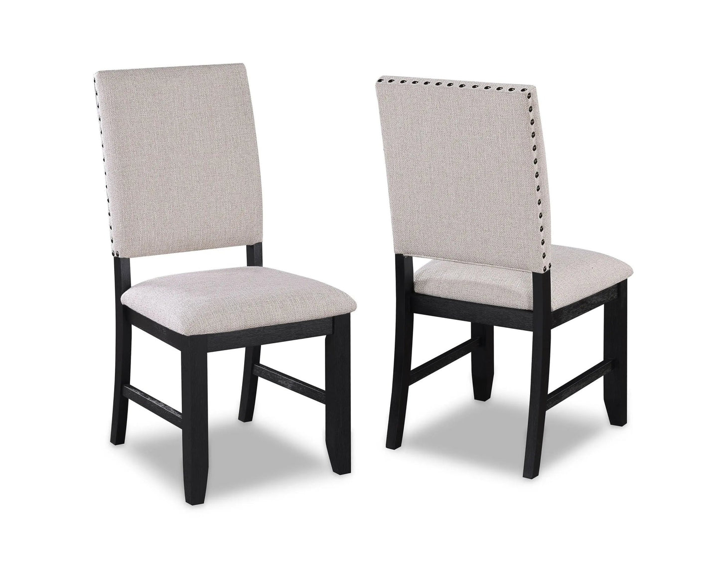 Regent - Side Chair (Set of 2) - Charcoal Black - Ferro Furniture