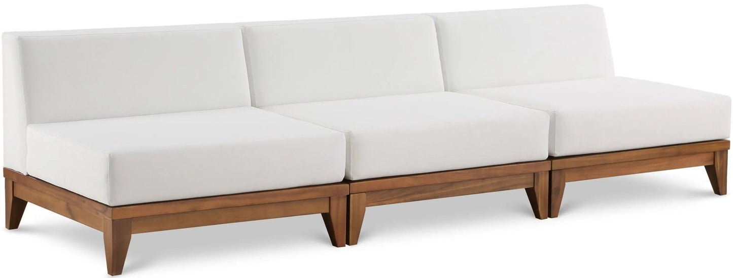 Rio - 3 Seat Modular Armless Sofa - Off White - Ferro Furniture
