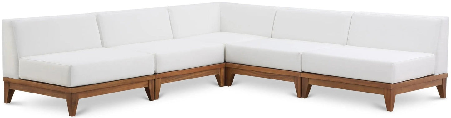 Rio - 5 Piece Modular Sectional - Off White - Fabric - Ferro Furniture