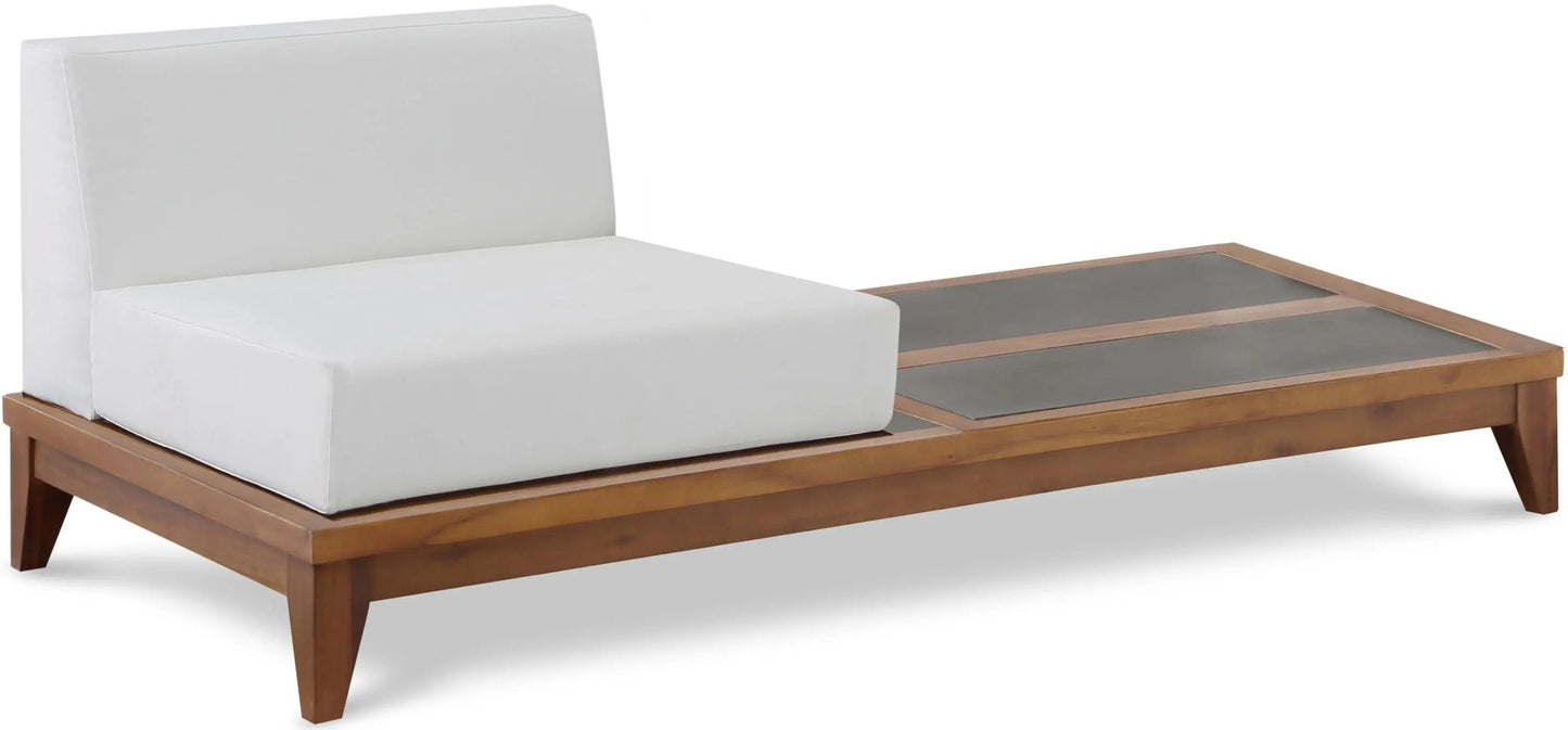 Rio - Chair With Integrated Table - Off White - Ferro Furniture