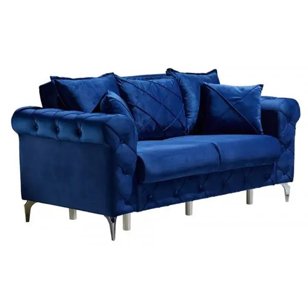 Riva Convertible Livingroom Loveseat Navy - Ferro Furniture