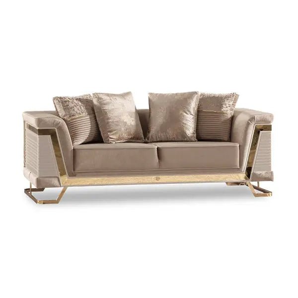 Rixos Stationary Livingroom Loveseat Beige - Ferro Furniture