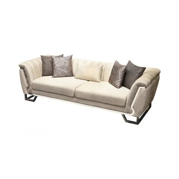 Roma Stationary Livingroom Sofa Cream - Ferro Furniture