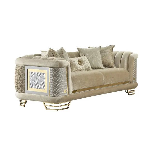 Romans Livingroom Loveseat Beige - Ferro Furniture