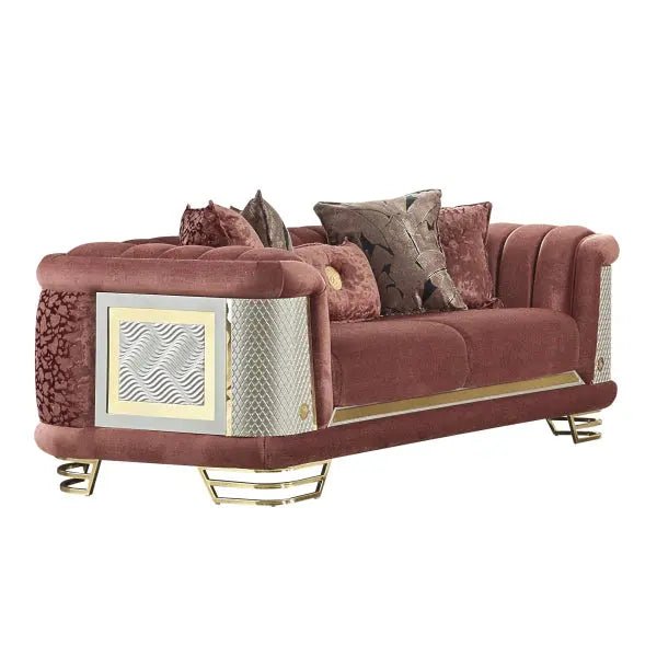 Romans Livingroom Loveseat Brick - Ferro Furniture